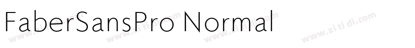 FaberSansPro Normal字体转换
